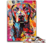Puzzle 1000 pièces pour Adolescents, Style Labrador Basquiat, Puzzles pour Adultes, Jouets stimulants, décoration Murale, Cadeaux d'anniversaire et de Noël Uniques (50x75cm)