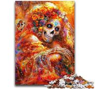 Puzzle 1000 pièces pour Adolescents, Style Mexicain, Motif tête de Mort, pour Adolescents, intéressant pour réduire Le Stress et interagir avec Les Parents (75x50cm)