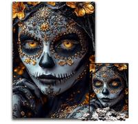 Puzzle 1000 pièces pour Adolescents, Style Mexicain, tête de Mort, en Bois, Jeux, Jouets, Cadeau, pour renforcer l'amour Entre Couples, à partir de 14 Ans, 50x75cm