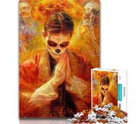 Puzzle 1000 pièces pour Adolescents, Style Mexicain, tête de Mort, pour Adolescents et Adultes, avec pièces entièrement emboîtables de Formes aléatoires, pour Les Enfants de 14 Ans et Plus, 50x75cm