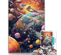 Puzzle 1000 pièces pour Adolescents Système Solaire 1000 pièces pour Adultes, Design Dynamique et Unique Expérience de Puzzle relaxante et stimulante (Taille 75x50cm)