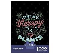 Puzzle 1000 Pièces pour Adolescents Talk to My Plants Puzzles pour Adultes, Jeu De Réflexion, Assemblage De Motifs, Cadeaux d'anniversaire Et Cadeaux Uniques 38x26cm/1000pcs