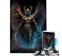 Puzzle 1000 pièces pour Adolescents Tanatos Le Dieu de la Mort Jeu Relaxant défi intellectuel Jouet addictif Cadeau Amusant décoration intérieure (Taille 38x52cm)