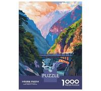 Puzzle 1000 Pièces pour Adolescents Taroko National Park, Taiwan Illustration Puzzles pour Adolescents - Jeux Relaxants - Anti-Stress - Cadeaux Anti-Stress 52x38cm/1000pcs