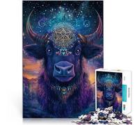 Puzzle 1000 pièces pour Adolescents Taureau bête Mythique Entraînez Votre Cerveau et Vos Mains Œuvre d'art 52x38cm