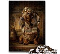 Puzzle 1000 pièces pour Adolescents Teckel Animal pour 14+ Jeu de défi Unique Jeux de Famille Cadeaux d'anniversaire de Noël 26x38cm