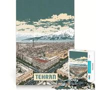 Puzzle 1000 pièces pour Adolescents, Téhéran, décoration soignée, Jeu d'exercice Mental, Jeu de détente, Cadeau Amusant de Noël (38x52cm)