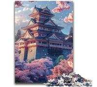 Puzzle 1000 pièces pour Adolescents Temples Japonais Convient aux 14 Ans et Plus Jouet intellectuel Jeu éducatif pour Anniversaire et Noël 50x75cm