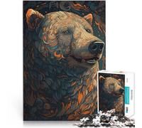 Puzzle 1000 pièces pour Adolescents Terre Mythique de l'ours Polaire Jouets Anti-Stress Car C'est Un pour Toute la Famille 26x38cm