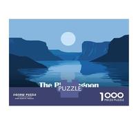 Puzzle 1000 Pièces pour Adolescents The Blue Lagoon, Iceland Puzzles pour Adultes - Jeu Manuel - Assemblage De Motifs - Cadeau d'anniversaire Unique 38x26cm/1000pcs