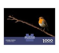 Puzzle 1000 Pièces pour Adolescents The European Robin Puzzles pour Adultes - Jeu Manuel - Assemblage De Motifs - Cadeau d'anniversaire Unique 38x26cm/1000pcs