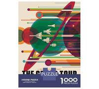 Puzzle 1000 Pièces pour Adolescents The Grand Tour Puzzle pour Adolescents - Niveau De Difficulté Élevé - Activités Amusantes À La Maison - Jouet Addictif pour Développer La Patience 38x26cm/1000pcs