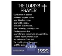 Puzzle 1000 Pièces pour Adolescents The Lords Prayer Small X Puzzles pour Adultes, Jouets Anti-Stress, Décoration Intérieure, Cadeaux d'anniversaire Et Cadeaux Uniques 52x38cm/1000pcs