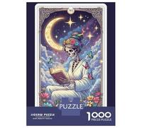 Puzzle 1000 Pièces pour Adolescents The Reader Tarot Card Illustration Puzzles pour Adolescents - Jeux Relaxants - Anti-Stress - Cadeaux Anti-Stress 52x38cm/1000pcs