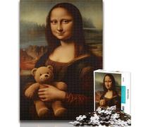 Puzzle 1000 pièces pour Adolescents, thème Abstrait de la Joconde, pour Adultes, Jeu éducatif, défi, Collection d'artistes, Beaux-Arts, 26x38cm