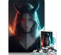 Puzzle 1000 pièces pour Adolescents, thème Anime Angel Girl, Difficile à réaliser, mais Amusant et Humoristique, Cadeau d'anniversaire, décoration Murale (75x50cm)