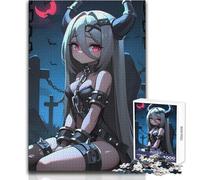 Puzzle 1000 pièces pour Adolescents, thème Anime, Fille enchaînée, Jeu de Puzzle Unique et Stimulant, découpe de précision, Jouet éducatif, Dimensions : 38x26cm