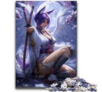Puzzle 1000 pièces pour Adolescents, thème Anime Fox Girl, Jeu éducatif, défi, Jouet, à Offrir en Cadeau à Toute la Famille, 38x26cm