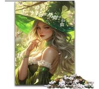 Puzzle 1000 pièces pour Adolescents, thème animé, sorcière, Analyse et logique, avec pièces de Formes aléatoires entièrement emboîtables, à partir de 14 Ans (Taille 50x75cm)