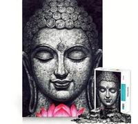 Puzzle 1000 pièces pour Adolescents,thème Bouddha,Zen,Yoga,Studio d'art,Bords précis,entraînement Mental,Jeu Calme et Amusant,Cadeau d'anniversaire (50x75cm)