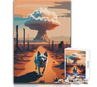 Puzzle 1000 pièces pour Adolescents - Thème Champignons et Terres désolées - Jeu intellectuel - Idéal pour se détendre à la Maison - Cadeau de Noël Secret - Dimensions : 38x52cm