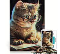 Puzzle 1000 pièces pour Adolescents,thème Chats,pour Une étude Fine des articulations,Un Jeu Amusant et Stimulant,idéal pour Un Anniversaire (38x52cm)