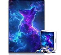 Puzzle 1000 pièces pour Adolescents, thème Cosmic Magic Space Fox, Jeux de détente pour Passer Le Temps, Cadeaux pour Femmes et Hommes (Taille 38x26cm)