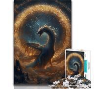 Puzzle 1000 pièces pour Adolescents thème Dragon et Magicien idéal comme Cadeau pour Toute la Famille à partir de 14 Ans (50x75cm)