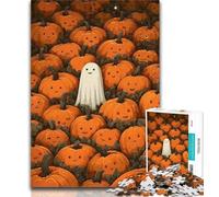 Puzzle 1000 pièces pour Adolescents, thème Halloween, Citrouille, âme, Jouet éducatif et décompressant, Cadeau d'anniversaire, 26x38cm