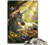 Puzzle 1000 pièces pour Adolescents, thème Jungle, Licorne, Jeu éducatif Familial, décoration Murale, Cadeaux Uniques pour Anniversaire et Noël, 26x38cm