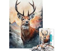 Puzzle 1000 pièces pour Adolescents thème Le Vagabond des Bois Puzzle à Monter soi-même décoration Murale Cadeau Unique pour Un Anniversaire ou Noël (Dimensions 38x52cm)