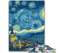 Puzzle 1000 pièces pour Adolescents, thème Night Sky, Ciel Nocturne, Jeu éducatif, défi, Cadeau d'anniversaire, décoration Murale (75x50cm)