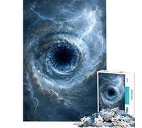 Puzzle 1000 pièces pour Adolescents thème orageux avec éclairs Jeu éducatif défi Difficile Cadeau d'anniversaire (38x52m)