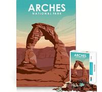 Puzzle 1000 pièces pour Adolescents,thème Parc National des Arches,Assemblage sans Couture,Jeu de réflexion,Cadeau pour se détendre,Jouer,Noël,Loisirs créatifs (50x75cm)