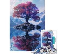 Puzzle 1000 pièces pour Adolescents thème psychédélique Arbre Puissant idéal pour Un Anniversaire ou Noël Jeu de Manipulation Difficile et Stimulant à partir de 14 Ans (38x26cm)