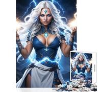 Puzzle 1000 pièces pour Adolescents thème Sorcière et Éclair décoration Jouet Cadeau d'anniversaire Jeu Relaxant Format 38x26cm