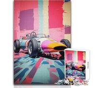 Puzzle 1000 pièces pour Adolescents, thème Voitures années 60, Mode Pop Art, Jeu intellectuel, Cadeau d'anniversaire Stimulant la mémoire, Format 50x75cm