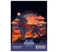 Puzzle 1000 Pièces pour Adolescents Tiger King Puzzle Adulte - Jeu De Construction - Difficile - Cadeau Unique pour Anniversaire Et Noël 52x38cm/1000pcs