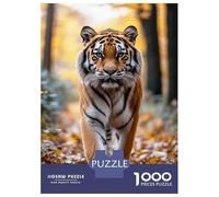Puzzle 1000 Pièces Pour Adolescents Tiger Walking Through Autumn Leaves Poster, Picture, Metal Print, Paint by Creed Puzzle Pour Adultes Jeu Familial Anti-stress Cadeaux D'anniversaire Et Cadeaux Uniq