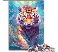 Puzzle 1000 pièces pour Adolescents Tiger Water, pour Les 14 Ans et Plus Un Jeu Stimulant à Offrir à Toute la Famille et aux Amis (Taille 50x75cm)