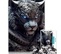 Puzzle 1000 pièces pour Adolescents, Tigre mécanique, pour Jeu éducatif, défi, Jouet, à Offrir en Cadeau à Toute la Famille (Taille 75x50cm)