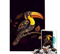 Puzzle 1000 pièces pour Adolescents Toucan Original sur Une Branche Jeu éducatif et ludique en Famille Décoration Murale Cadeau pour Femmes et Hommes (Dimensions 38x52cm)