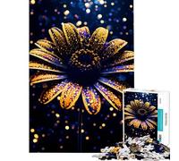 Puzzle 1000 pièces pour Adolescents Tournesol Cosmique doré Activités Amusantes à la Maison Décoration Parfaite Jeu de réflexion Convient aux Personnes de 14 Ans et Plus (38x26cm)