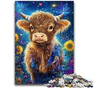 Puzzle 1000 pièces pour Adolescents Tournesol Yak Relax Games Jeu éducatif pour Anniversaire, Noël à partir de 14 Ans 26x38cm