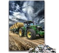 Puzzle 1000 pièces pour Adolescents Tracteur agricole Convient aux 14 Ans et Plus Jeu de Jouets intellectuels Jeu éducatif pour Anniversaire et Noël 26x38cm