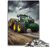 Puzzle 1000 pièces pour Adolescents, Tracteur agricole, Jeu Impossible, Cadeau de Noël ou d'anniversaire, 26x38cm
