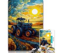 Puzzle 1000 pièces pour Adolescents tracteurs 1000 pièces pour Adultes et Adolescents pour renforcer l'amour Entre Les Couples à partir de 14 Ans 38x26cm