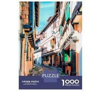 Puzzle 1000 Pièces pour Adolescents Traditional Street Puzzles pour Adultes, Jeu De Réflexion, Assemblage De Motifs, Cadeaux d'anniversaire Et Cadeaux Uniques 52x38cm/1000pcs