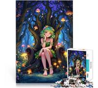 Puzzle 1000 pièces pour Adolescents Trône de la nymphe des forêts Jouets Anti-Stress Offrir en Cadeau à Toute la Famille 75x50cm