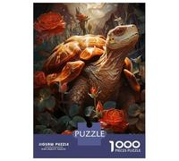 Puzzle 1000 Pièces pour Adolescents Turtle in The Nature Puzzles pour Adultes, Jouet, Décoration Murale, Art Mural, Idéal comme Cadeau pour Toute La Famille 52x38cm/1000pcs